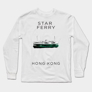 The Star Ferry Connecting the Island, a Must When You Come to Hong Kong Long Sleeve T-Shirt